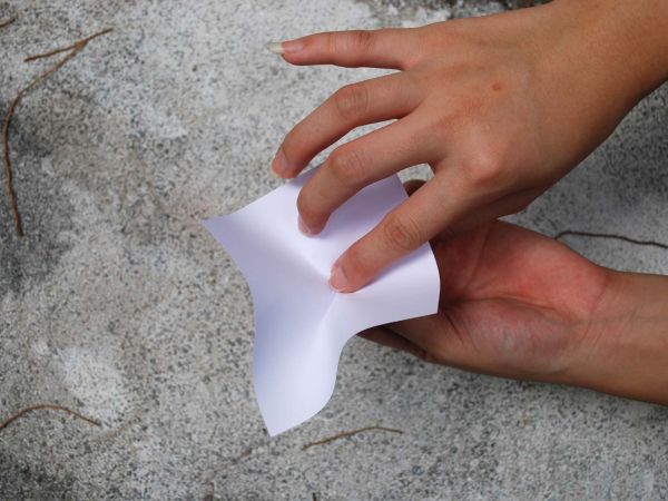 From memo pad paper to flower in 3 seconds